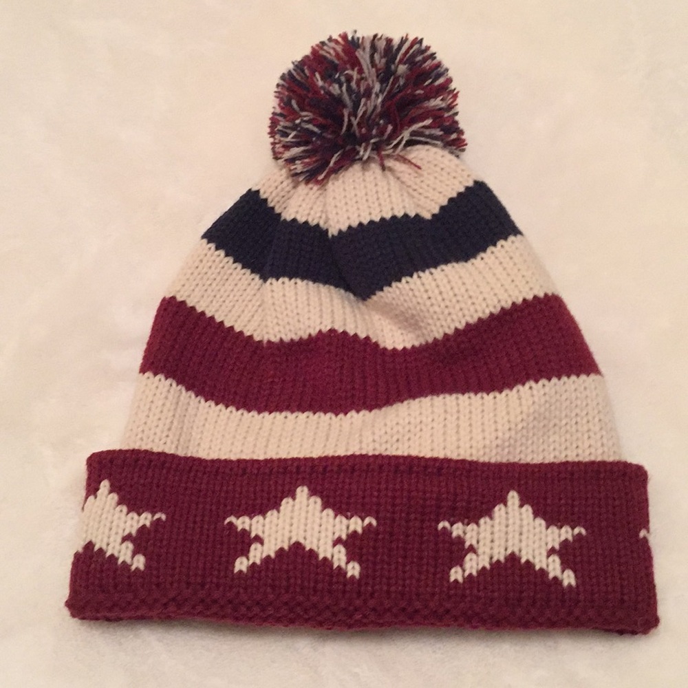 F21 Stars & Stripes Beanie NWT
